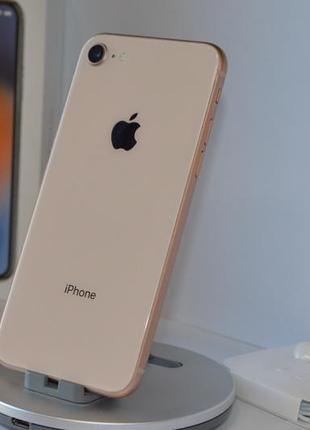 Б/у iphone 8 64gb neverlock gold оригінал гарантія розстрочка