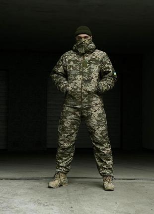 Костюм 'terra warm' зелений піксель армійський теплий костюм п...4 фото