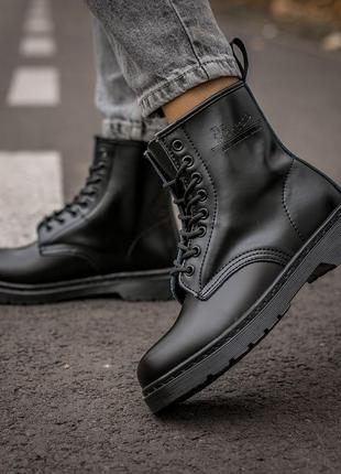 Ботинки dr.martens all black 1460 черевики