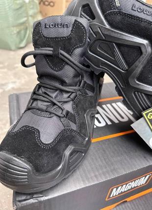 Тактичні черевики lowa тактичні берці армійські літні чорні че...4 фото