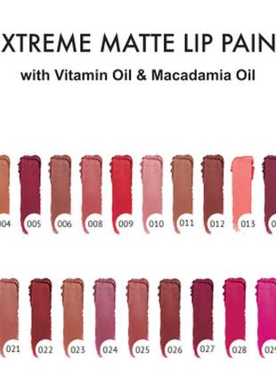 Жидкая матовая помада для губ topface instyle matte lip paint