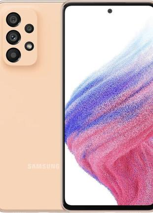 Смартфон samsung galaxy a53 5g 6/128gb peach (sm-a536ezod)