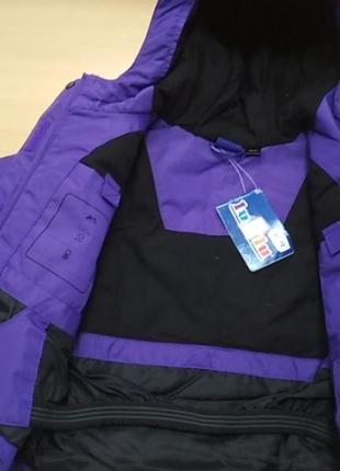 Куртка, зимняя, мембранная, лыжная, детская, фиолетовая, lupilu, размер 86/92, 123574 фото