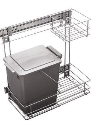 Сортер для сміття одинарний сірий rejs