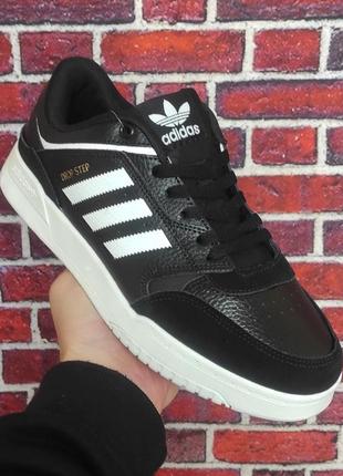 Adidas drop step low black/white кросівки