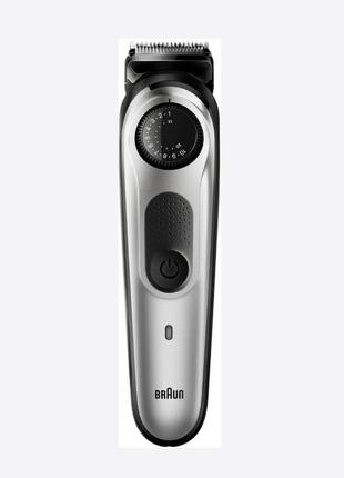 Машинка для стрижки волосся, тример для стрижки бороди та вусів braun beardtrimmer bt5260 + gillette2 фото