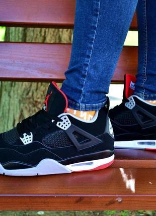 Кроссовки nike air jordan 4 retro og bred2 фото