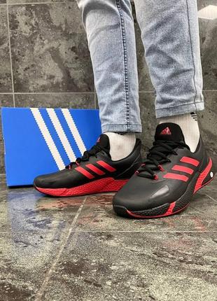 Термо кросівки adidas l3 core black/red2 фото