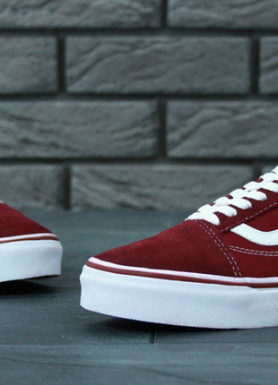 Кеди vans old skool bordo 36-404 фото