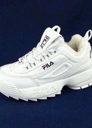 Кросівки fila disruptor зима - хутро2 фото