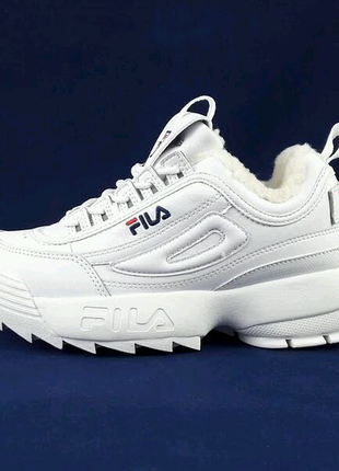 Кросівки fila disruptor зима - хутро3 фото