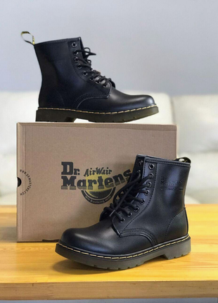 Dr.martens black шкіра 36-401 фото