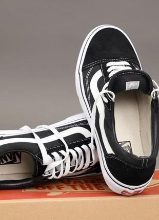 Кеди vans old skool black white3 фото