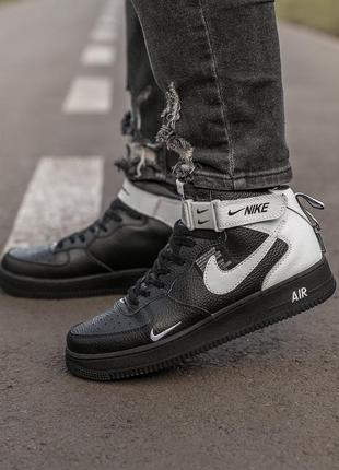Кросівки apocalypse nike air force black white кроссовки