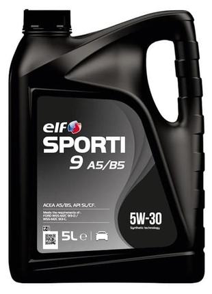 Масло моторное elf sporti 9 a5/b5 / 5w30 / 5л. elf