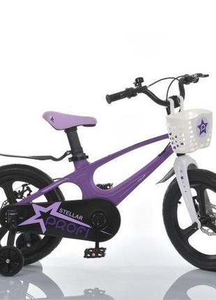 Kmb181020-5 велосипед дитячий prof1 18д. stellar,магнієва рама,вилка, обід, передні задні дискові гальма