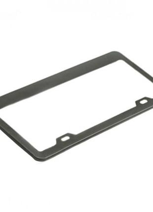 Рамка под номерной знак сша черная нержавейка elegant