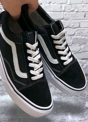 Кеди vans old skool black white 36.5-44