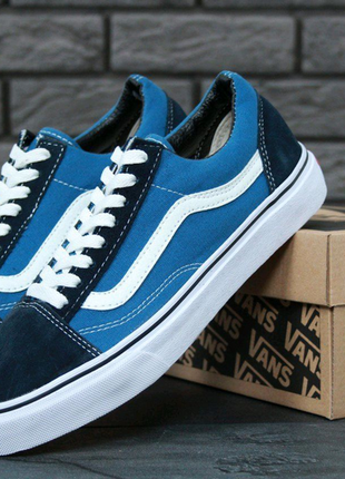 Vans old skool blue white