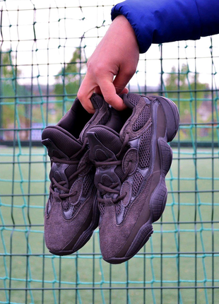 Adidas yeezy 500 utility black5 фото