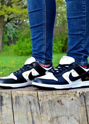 Кросівки nike sb dunk low supreme black stars7 фото