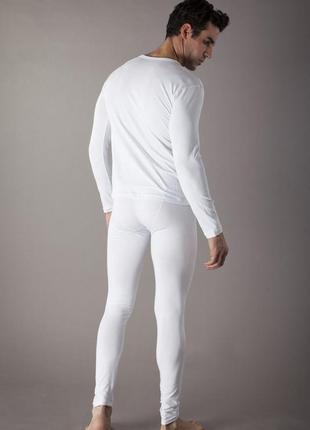 Мужское термобелье ск steel (штаны + кофта), цвет белый3 фото