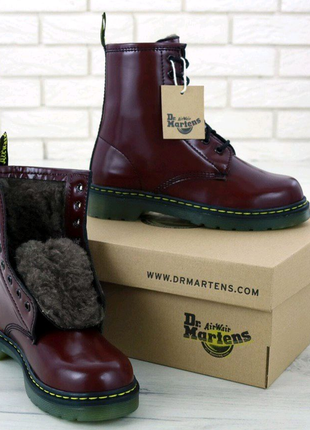 Dr.martens шкіра, з махом зима 36-405 фото