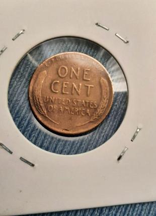 Монета сша 1 цент, 1953 года4 фото