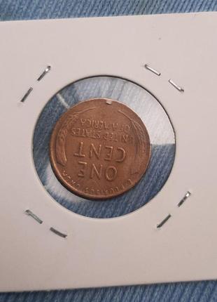 Монета сша 1 цент, 1953 года5 фото