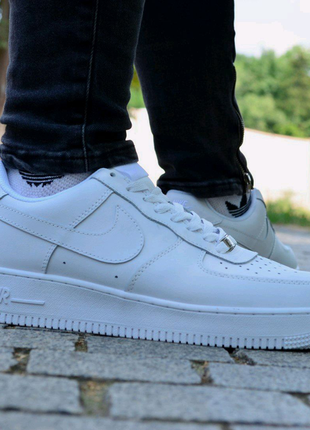 Nike air force 1 white4 фото