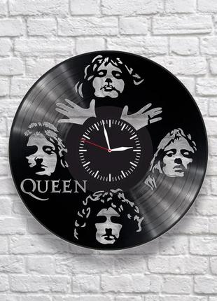 "queen" - настінні годинники з вінілових платівок. унікальний подарунок!1 фото