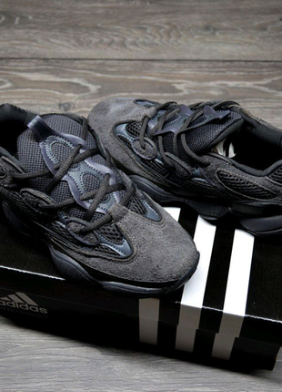 Adidas yeezy 500 utility black11 фото