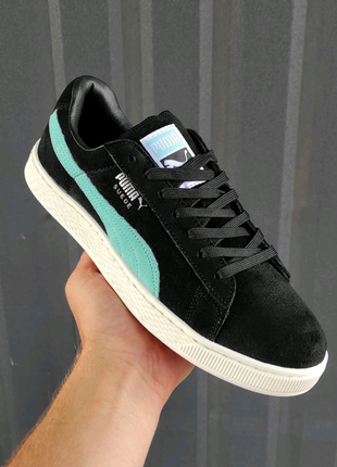 Кеды puma suede black/white 36 - 412 фото