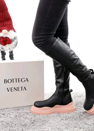 Черевики bottega veneta високі хутро 36-40