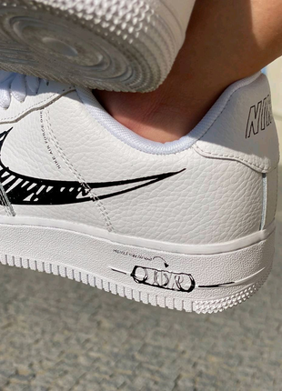 Nike air force 1 sketch white7 фото