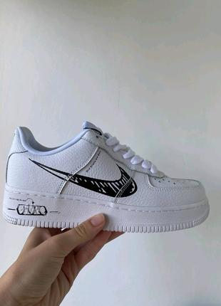 Nike air force 1 sketch white11 фото