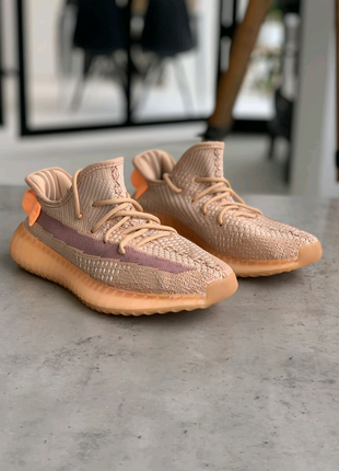 Adidas yeezy boost 350 v2 clay наложка5 фото