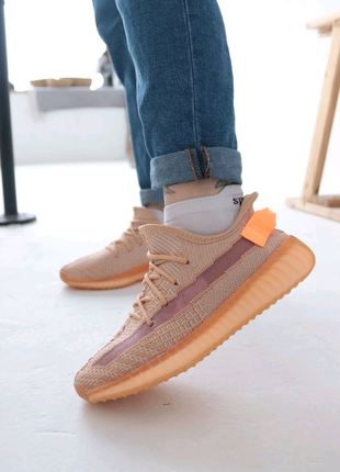 Adidas yeezy boost 350 v2 clay наложка6 фото