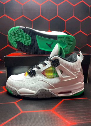 Nike air jordan 4 retro lucid green rasta(топ 41-45