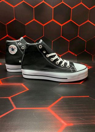 Converse high platform black5 фото