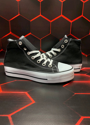 Converse high platform black8 фото