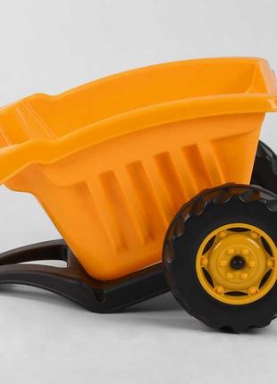Прицеп для педального трактора pilsan 07-317 (1) желтый, в пакете4 фото