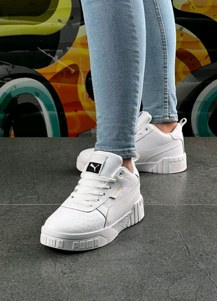 Кросівки puma cali white зима 36-413 фото