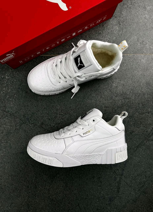 Кросівки puma cali white зима 36-4116 фото