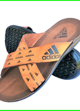 Чоловічі шльопанці капці adidas сланці1 фото