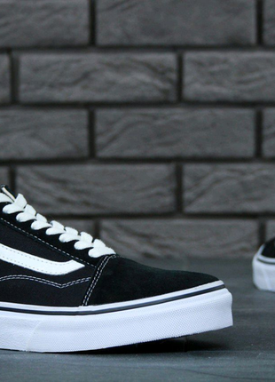 Vsns old skool black whitе 35-44.5 унисекс5 фото