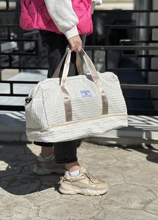 Спортивна сумка щільна тканина ручна поклажа в зал в дорогу для тренувань чол\жін