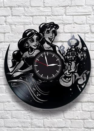 "алладин" - настенные часы из виниловых пластинок. уникальный подарок!1 фото