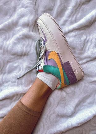 Женские кроссовки nike air force 1 shadow pale ivory6 фото