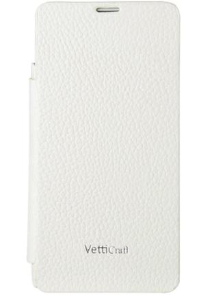 Чехол-книжка vetti craft sony xperia z1 mini hori cover white